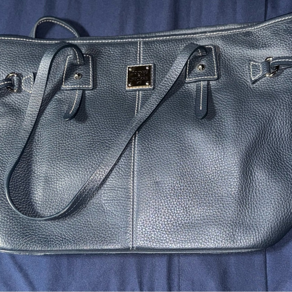 Dooney & Bourke Blue Leather Shoulder Bag